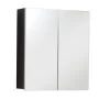 Armoire De Toilette Moderne Et Facile D'entretien - Line In Smoked Silver