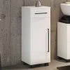 Armoire Salle De Bains Dusan 30cm à 1 Porte & 1 Tiroir - Blanc