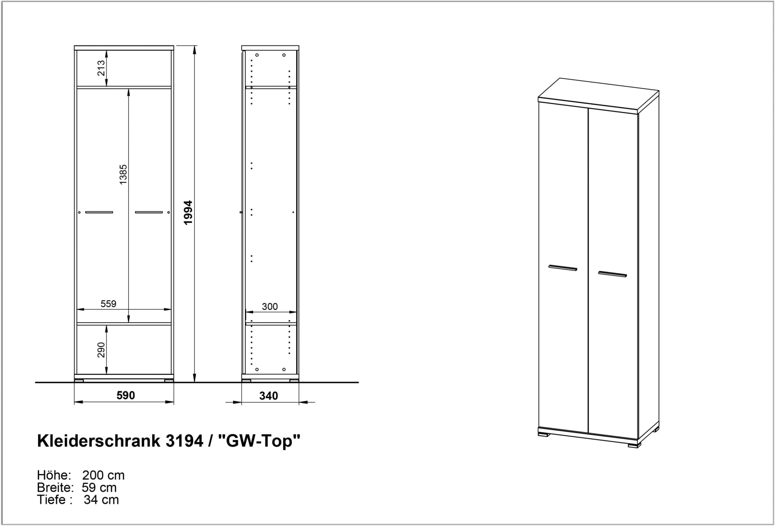 Armoire Vestiaire Tosun 59cm Avec 2 Portes - Blanc/chêne 3 Armoire Vestiaire Tosun 59cm Avec 2 Portes - Blanc/chêne – Image 3