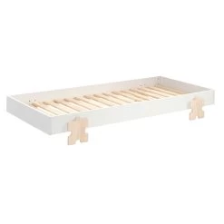 Lit D'enfants Modulo Puzzle 90x200 Empilable Ensemble De 3 - Blanc/naturel -Magasin De Meubles MDCO931413 03 a503