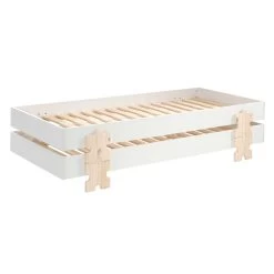 Lit D'enfants Modulo Puzzle 90x200 Empilable Ensemble De 3 - Blanc/naturel -Magasin De Meubles MDCO931413 05 2a47