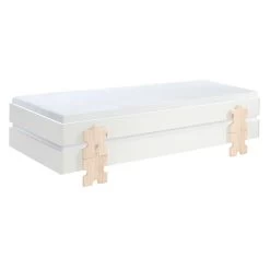 Lit D'enfants Modulo Puzzle 90x200 Empilable Ensemble De 4 - Blanc/naturel 12 Lit D'enfants Modulo Puzzle 90x200 Empilable Ensemble De 4 - Blanc/naturel -Magasin De Meubles MDCO931414 04 070f