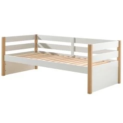Lit Banquette Maggie 90 X 200cm Bois Pin - Blanc -Magasin De Meubles MGKB9024 01 233f