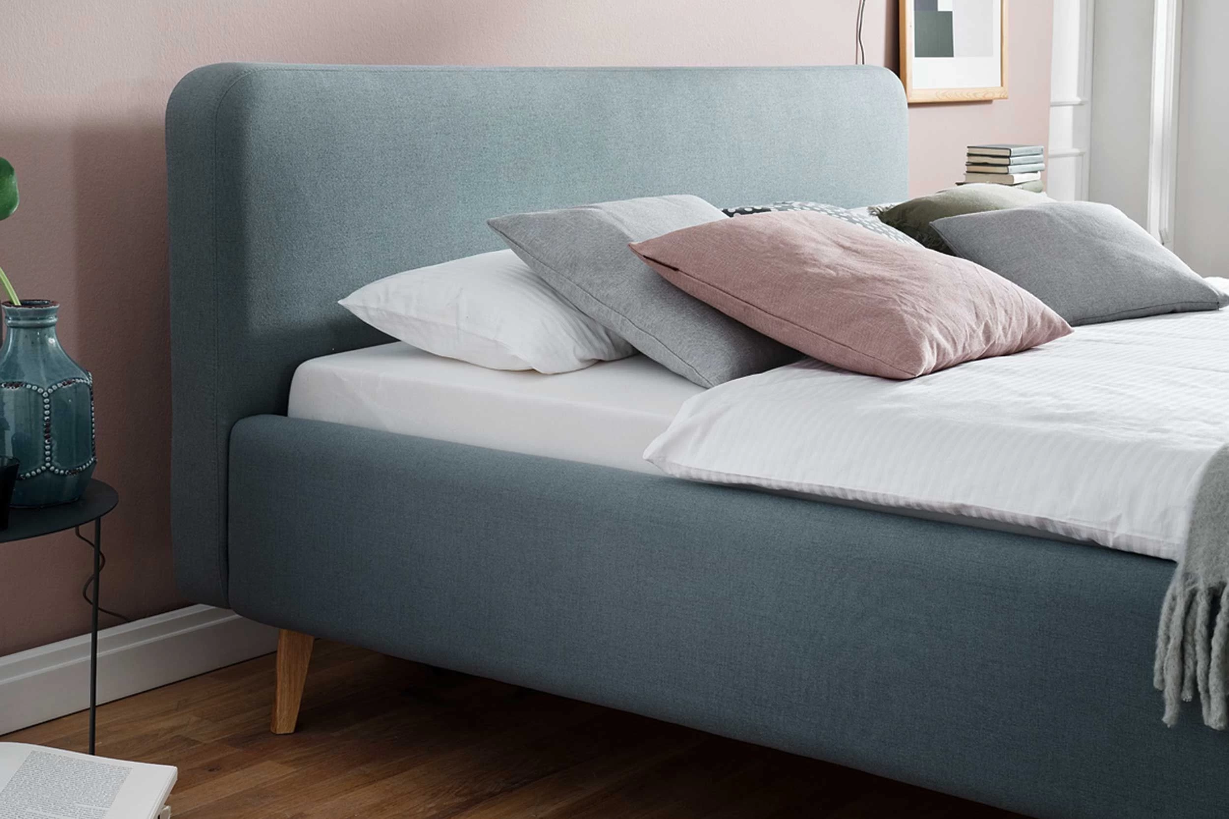 Lit En Tissu Tony 180x200 - Bleu Glacier 7 Lit En Tissu Tony 180x200 - Bleu Glacier – Image 7