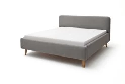 Lit En Tissu Tony 140x200 - Gris Clair 7 Lit En Tissu Tony 140x200 - Gris Clair -Magasin De Meubles Mattis hellgrau 92 seitlich fein 02f2