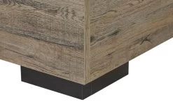 Lit Double Anelia 140x200cm Avec éclairage - Bois Chêne/noir -Magasin De Meubles Olivia bed 160 detail 2 6519