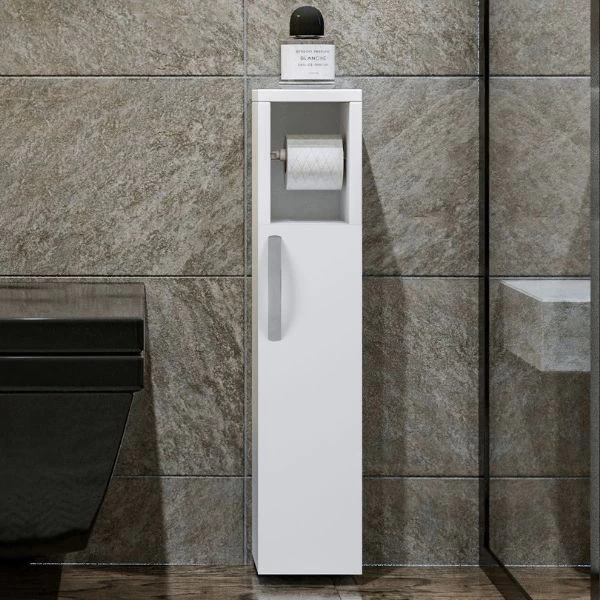 Meuble De Salle De Bain Design Kalune - Epaisseur 18mm | 15x65x12 | Mélaminé | Blanc 1 Meuble De Salle De Bain Design Kalune - Epaisseur 18mm | 15x65x12 | Mélaminé | Blanc