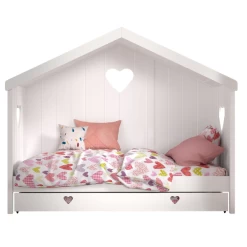 Bedhouse Amori Avec Tiroir De Lit - Blanc -Magasin De Meubles Ontwerp zonder titel 55 6c8a