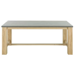 Table à Manger Extensible Louane 192x97cm, Rallonge Excl. - Chêne/béton -Magasin De Meubles Ontwerp zonder titel 74 ad2b