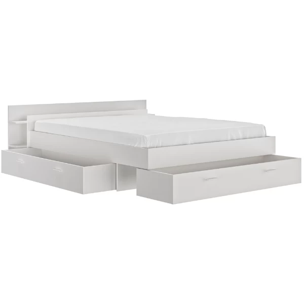 Lit Double Vacio 180x200 - Blanc 5 Lit Double Vacio 180x200 - Blanc – Image 5
