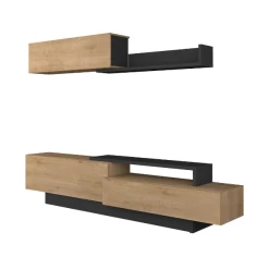 Meuble TV Izquierdo 240cm 3 Portes - Chêne Clair -Magasin De Meubles Ontwerp zonder titel 2021 11 24T110451.804 b35e