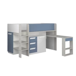 Lit Combiné Beau 90x200 Avec Bureau - Bleu Foncé -Magasin De Meubles Ontwerp zonder titel 2022 01 31T130429.213 1c0a