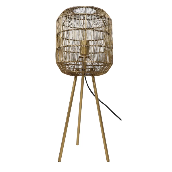 Lampe De Table Marbella 26x65cm - Or 1 Lampe De Table Marbella 26x65cm - Or