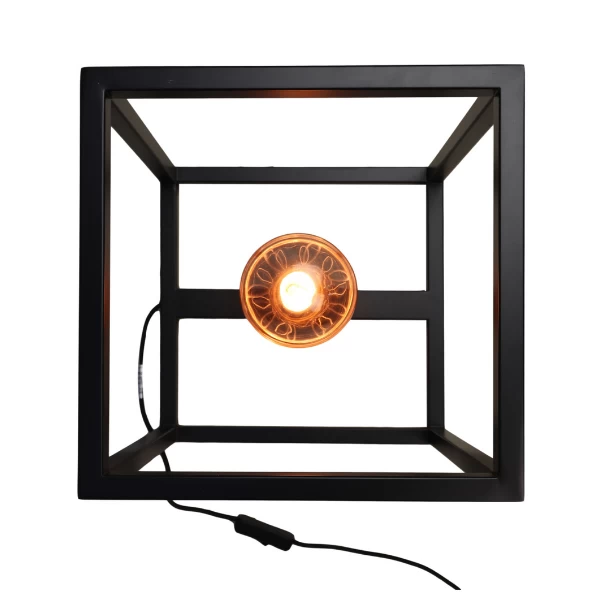 Lampe De Table Fremont 26x26x26cm Métal - Noir 2 Lampe De Table Fremont 26x26x26cm Métal - Noir – Image 2