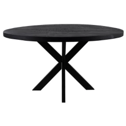 Table à Manger Geraldton Rond 100cm Bois De Manguier - Noir -Magasin De Meubles Ontwerp zonder titel 2022 02 21T133713.132 dc43