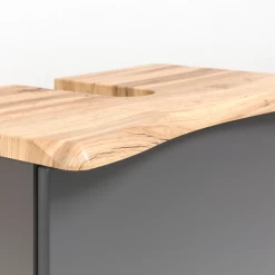 Meuble Sous Lavabo Karan 61cm 1 Tiroir - Anthracite/chêne -Magasin De Meubles Ontwerp zonder titel 2022 06 22T090215.642 d25c