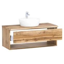 Meuble Lavabo Karan 101cm Avec Lavabo Et 1 Tiroir - Chêne -Magasin De Meubles Ontwerp zonder titel 2022 06 23T155401.519 7ee4