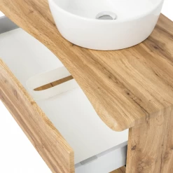 Meuble Lavabo Karan 101cm Avec Lavabo Et 1 Tiroir - Chêne -Magasin De Meubles Ontwerp zonder titel 2022 06 23T155440.902 199f