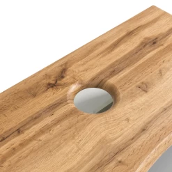 Meuble Lavabo Karan 101cm Avec Lavabo Et 1 Tiroir - Chêne -Magasin De Meubles Ontwerp zonder titel 2022 06 23T155512.272 0789