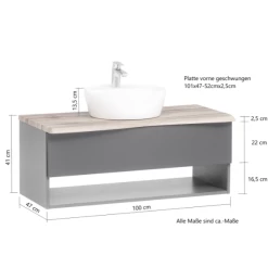 Meuble Lavabo Karan 101cm Avec Lavabo Et 1 Tiroir - Chêne -Magasin De Meubles Ontwerp zonder titel 2022 06 23T155615.072 4ba9