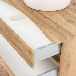 Armoire à Lavabo Vikas 121cm 4 Tiroirs - Chêne -Magasin De Meubles Ontwerp zonder titel 2022 06 24T142918.414 d8b3