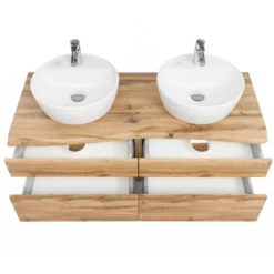 Armoire à Lavabo Vikas 121cm 4 Tiroirs - Chêne -Magasin De Meubles Ontwerp zonder titel 2022 06 24T143132.143 05be