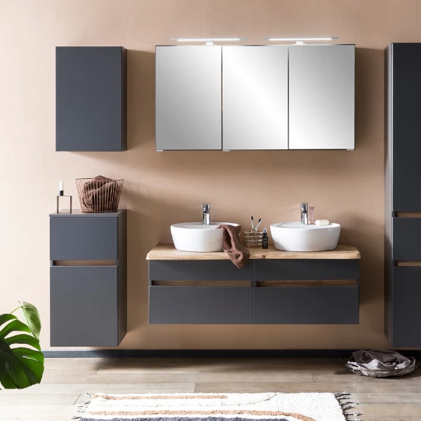 Armoire Murale Vikas 40cm 1 Porte - Anthracite 2 Armoire Murale Vikas 40cm 1 Porte - Anthracite – Image 2