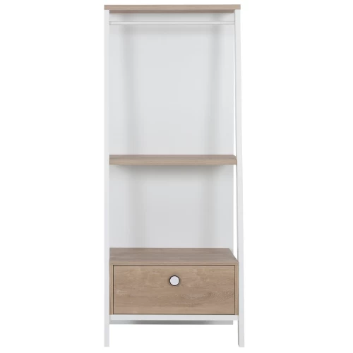 Portant Ciana 1 Tiroir - Chêne/blanc 7 Portant Ciana 1 Tiroir - Chêne/blanc – Image 7