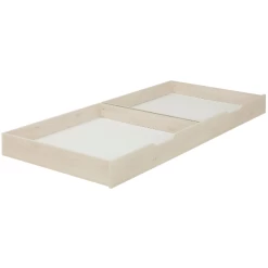 Tiroir De Lit Binno 90x200cm - Pin Blanchi/blanc