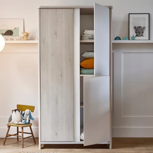 Armoire Binno 3 Portes - Pin Blanchi/blanc 1 Armoire Binno 3 Portes - Pin Blanchi/blanc