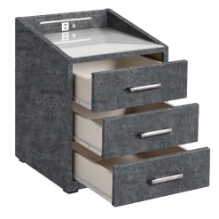 Table De Chevet Albion Avec éclairage & Porte USB - Anthracite -Magasin De Meubles Ontwerp zonder titel 2022 07 18T163934.609 d6a3