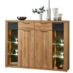 Buffet Blanka 160cm 4 Portes & 2 Tiroirs - Chêne/anthracite -Magasin De Meubles Ontwerp zonder titel 2022 08 04T094652.268 8572