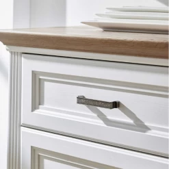 Vitrine Samine 66cm 2 Portes & 1 Tiroir - Blanc/chêne -Magasin De Meubles Ontwerp zonder titel 2022 08 29T095748.304 e453