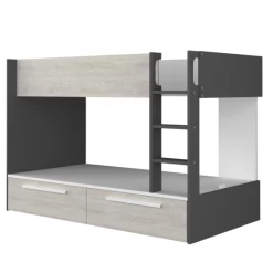 Lit Superposé Fleur Avec Tiroirs De Lit - Gris -Magasin De Meubles Ontwerp zonder titel 2022 10 24T141329.789 0354