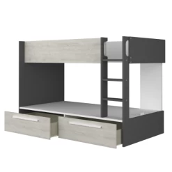 Lit Superposé Fleur Avec Tiroirs De Lit - Gris -Magasin De Meubles Ontwerp zonder titel 2022 10 24T141352.981 2c6e