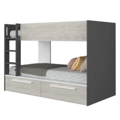 Lit Superposé Fleur Avec Tiroirs De Lit - Gris -Magasin De Meubles Ontwerp zonder titel 2022 10 24T141420.370 dbb4