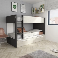 Lit Superposé Fleur Avec Tiroirs De Lit - Gris -Magasin De Meubles Ontwerp zonder titel 2022 10 24T141629.022 55e1