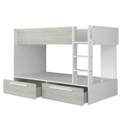 Lit Superposé Fleur Avec Tiroirs De Lit - Blanc -Magasin De Meubles Ontwerp zonder titel 2022 10 24T142615.760 458a