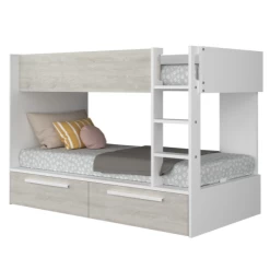 Lit Superposé Fleur Avec Tiroirs De Lit - Blanc -Magasin De Meubles Ontwerp zonder titel 2022 10 24T142708.026 5d50