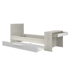 Lit Shipley 90x200 Avec Bureau Et Tiroir De Lit - Pin/blanc -Magasin De Meubles Ontwerp zonder titel 2022 10 24T154953.474 154d