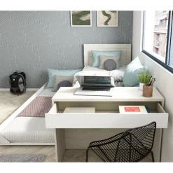 Lit Shipley 90x200 Avec Bureau Et Tiroir De Lit - Pin/blanc -Magasin De Meubles Ontwerp zonder titel 2022 10 24T155137.849 8cd7