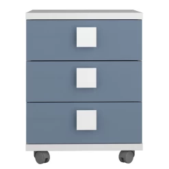 Table De Chevet Bo0 Avec Roulettes, 3 Tiroirs Et Poignée Carrée - Blanc/bleu 9 Table De Chevet Bo0 Avec Roulettes, 3 Tiroirs Et Poignée Carrée - Blanc/bleu -Magasin De Meubles Ontwerp zonder titel 2022 10 24T163702.406 131c