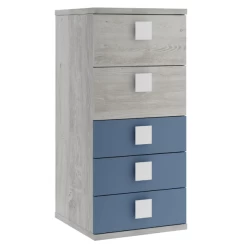 Commode Bo0 98 Cm Avec 5 Tiroirs - Pin/bleu -Magasin De Meubles Ontwerp zonder titel 2022 10 24T164846.014 e7d9