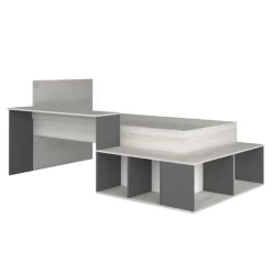 Lit Quinn 90x200 Cm Avec Bureau Et Rangement - Pin/gris -Magasin De Meubles Ontwerp zonder titel 2023 02 06T131141.530 5e00