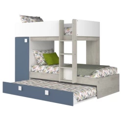 Lit Superposé Lio Avec Armoire Et Tiroir-lit - Pin/blanc/bleu -Magasin De Meubles Ontwerp zonder titel 2023 02 07T103455.117 98fd