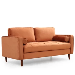 Canapé 2 Places Confortable, Design Unique, Structure En Bois De Hêtre, Couleur Orange -Magasin De Meubles Ontwerp zonder titel 2023 02 24T134244.850 c131