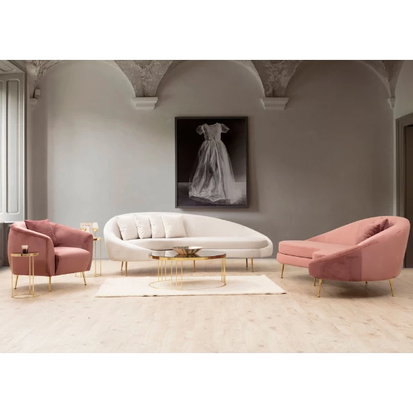 Canapé 3 Places | Confortable Et élégant | Structure En Bois De Hêtre | Tissu Polyester | Longueur 255cm 2 Canapé 3 Places | Confortable Et élégant | Structure En Bois De Hêtre | Tissu Polyester | Longueur 255cm – Image 2