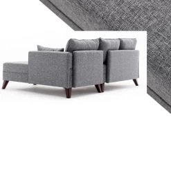 Canapé-lit D'angle Confortable Et élégant | 205cm De Largeur | Cadre En Bois/MDF | Tissu 100% Polyester -Magasin De Meubles Ontwerp zonder titel 2023 03 02T142632.406 92a0