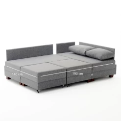 Canapé-lit D'angle Confortable Et élégant, Gris, 210x70x280cm -Magasin De Meubles Ontwerp zonder titel 2023 03 03T102027.590 e525
