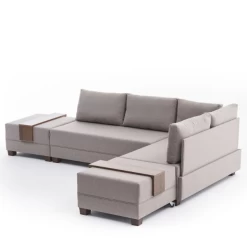 Canapé-lit D'angle Confortable En Crème Avec Cadre En Bois, 100 Otton Et Tissu Polyester -Magasin De Meubles Ontwerp zonder titel 2023 03 03T113752.201 04eb